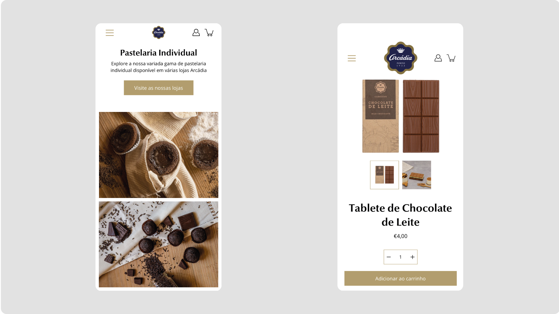 Arcádia Chocolates | E-commerce + Redes sociais